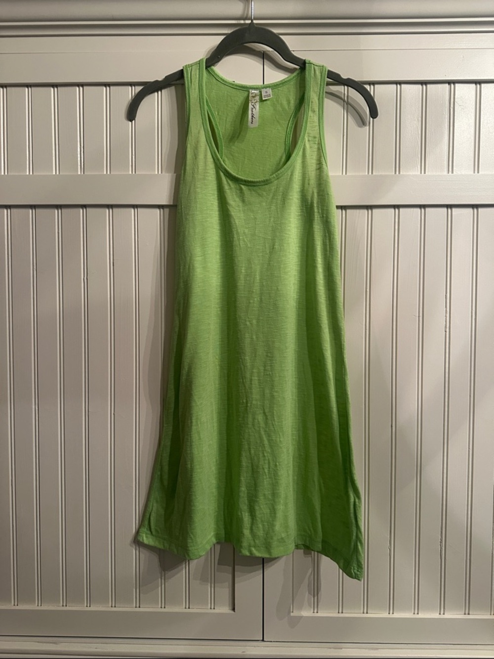 feathers Light Green Scoop-Neck Tank Dress